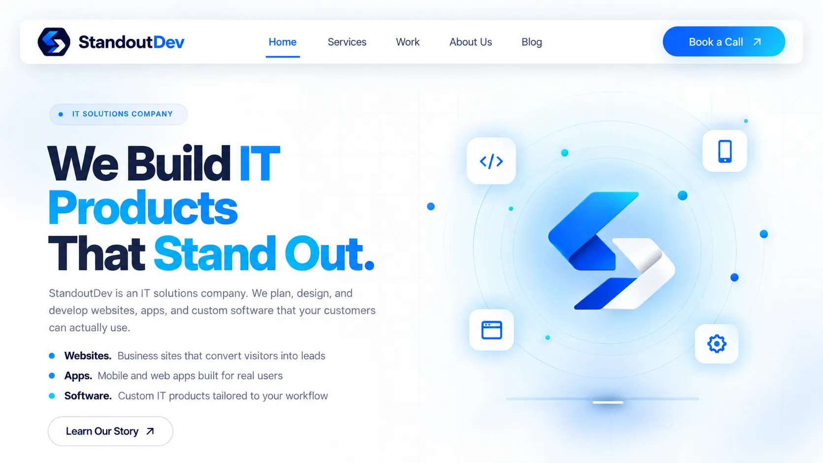 StandoutDev website project
